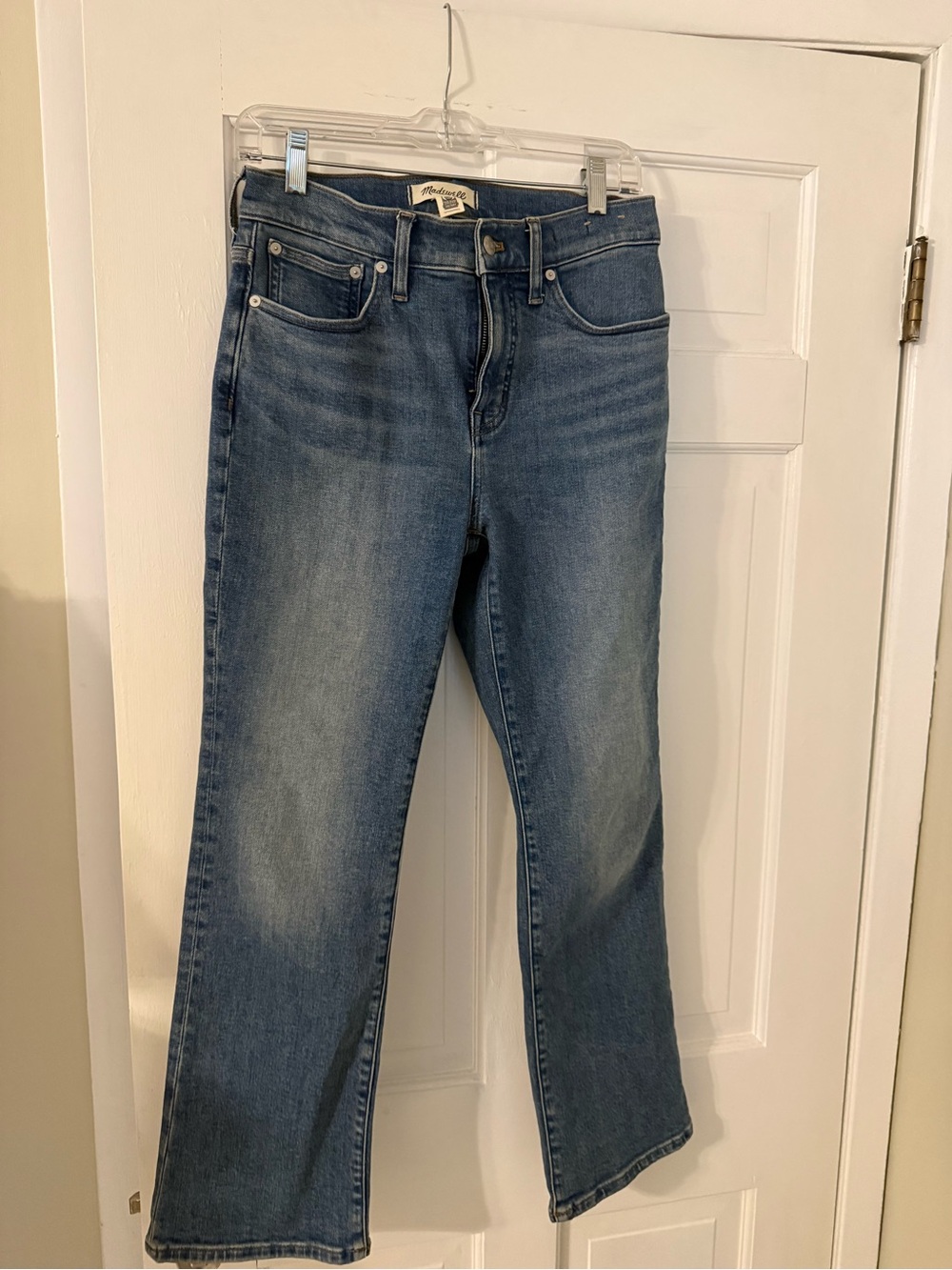 Madewell Women's Cropped Blue Denim Jeans